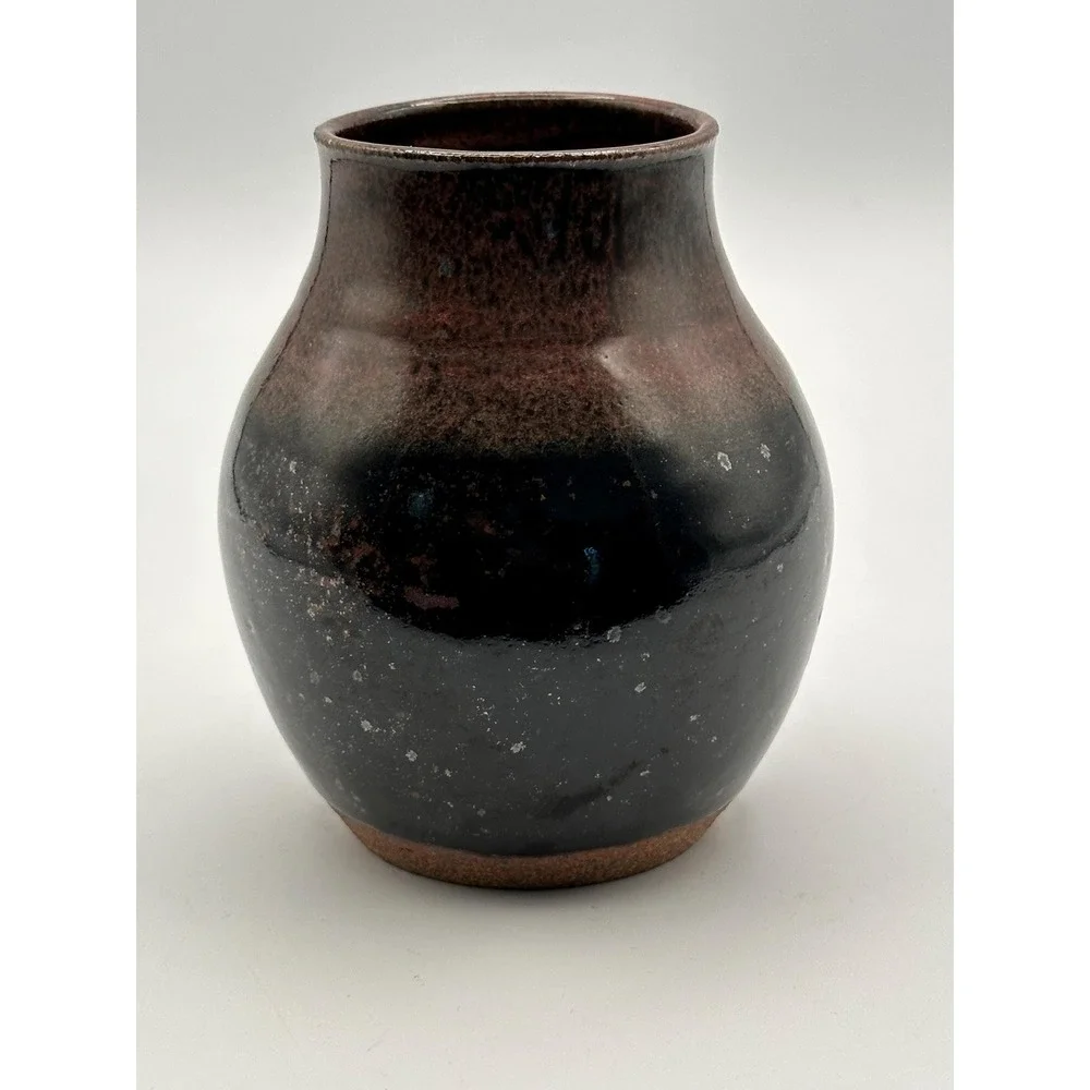 Artist-Signed Studio Pottery Vase 4.5
